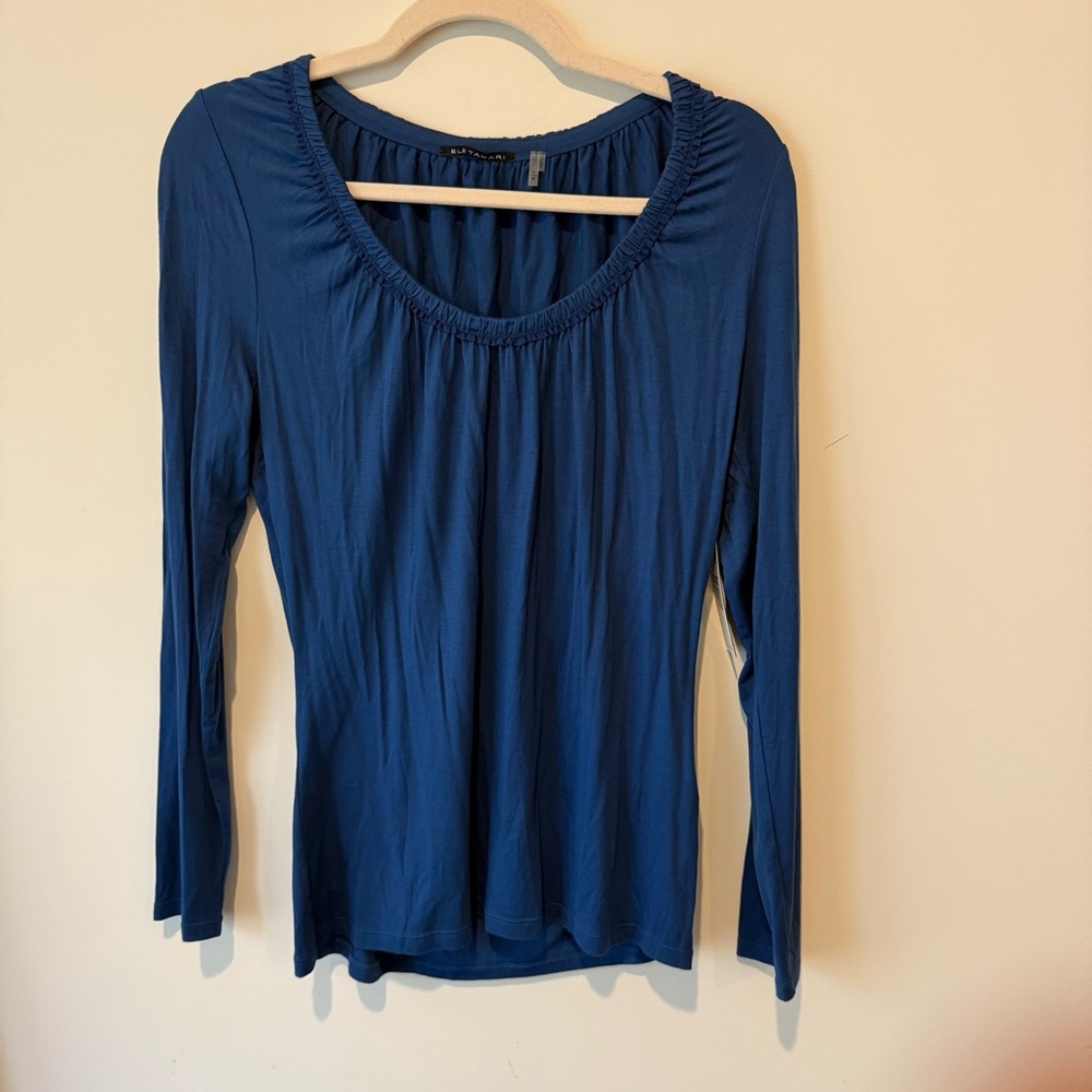 Elie Tahari Deep Blue Blouse